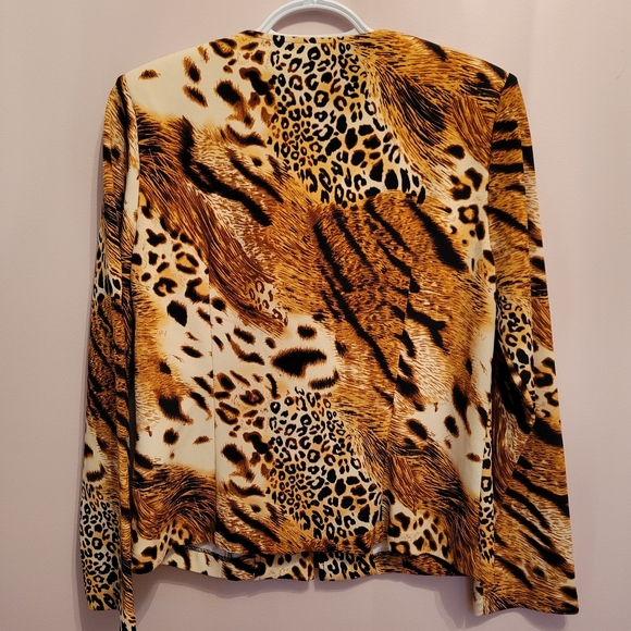 Investments animal print jacket - Picture 1 of 7